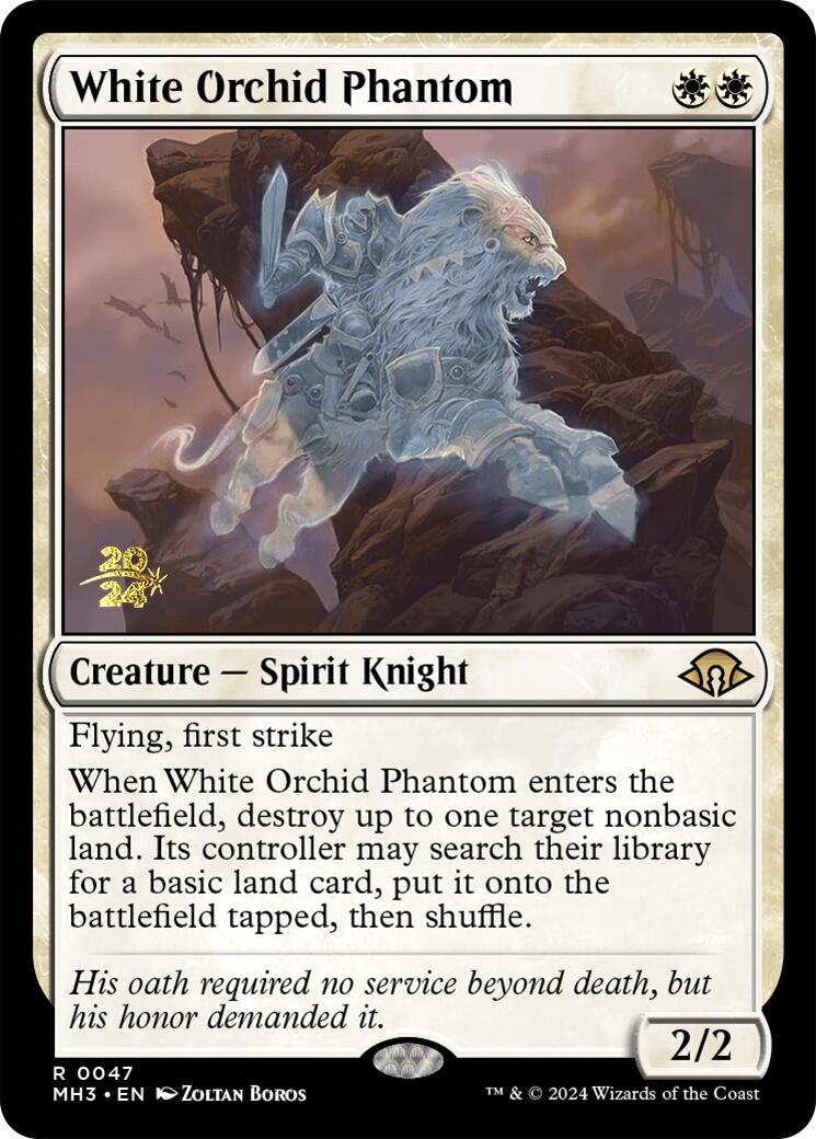 White Orchid Phantom [Modern Horizons 3 Prerelese Promos] | Good Games Modbury