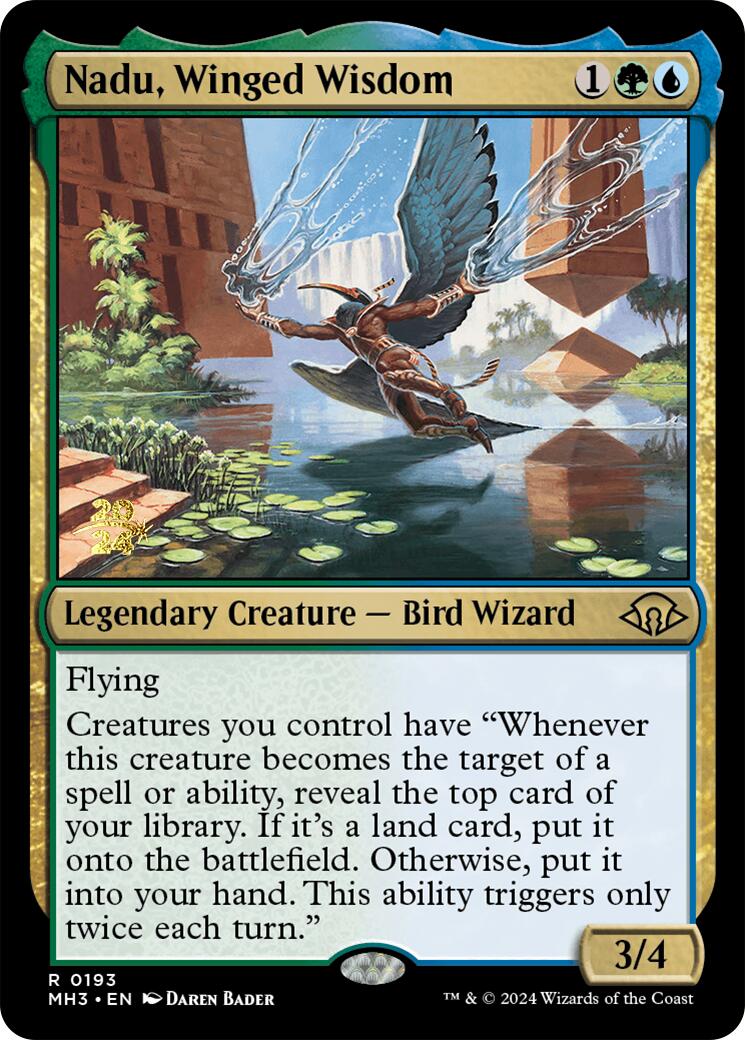 Nadu, Winged Wisdom [Modern Horizons 3 Prerelese Promos] | Good Games Modbury