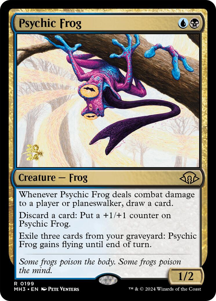 Psychic Frog [Modern Horizons 3 Prerelese Promos] | Good Games Modbury