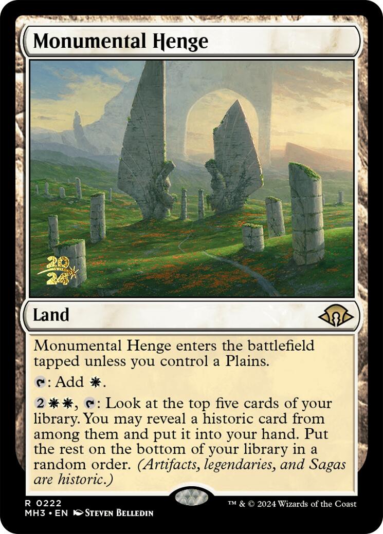 Monumental Henge [Modern Horizons 3 Prerelese Promos] | Good Games Modbury