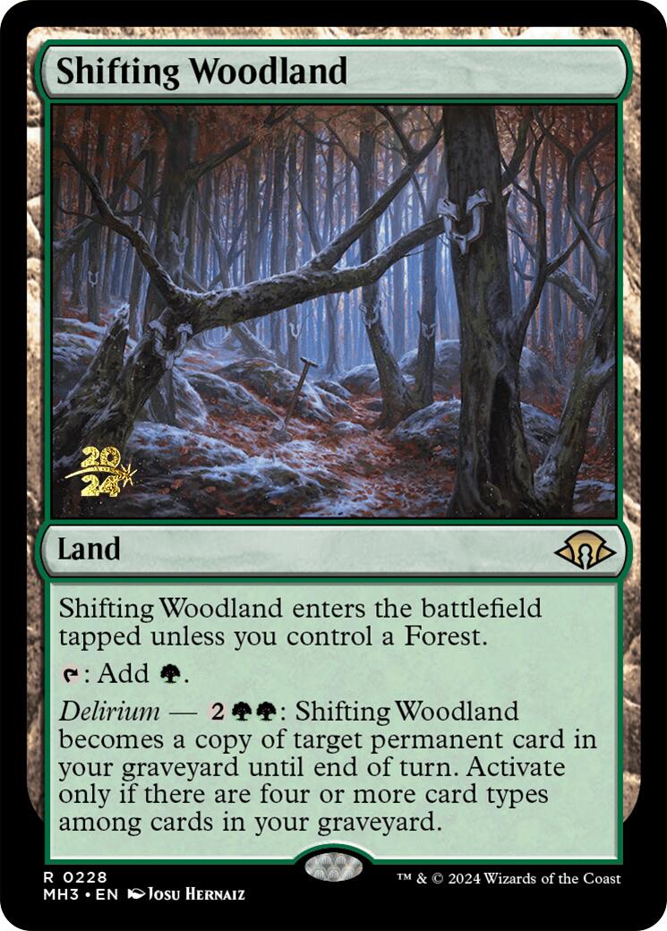 Shifting Woodland [Modern Horizons 3 Prerelese Promos] | Good Games Modbury