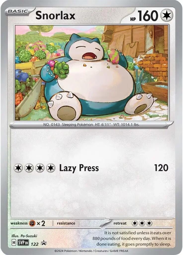 Snorlax (122) [Scarlet & Violet: Black Star Promos] | Good Games Modbury