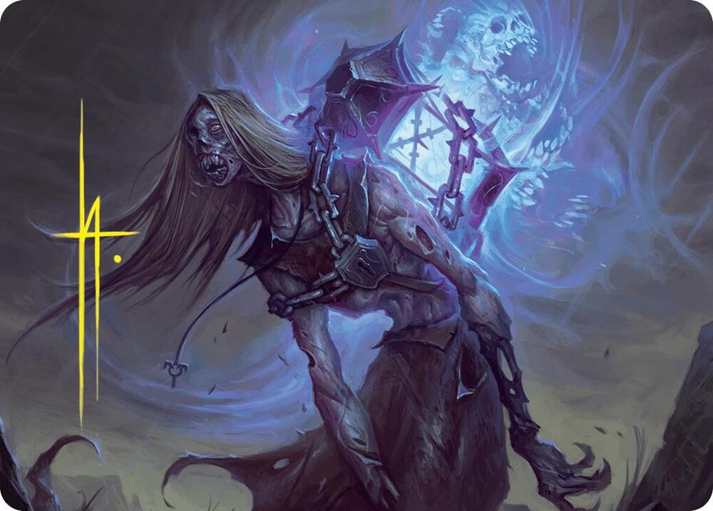 Soul Shackled Zombie Art Card 9 54 Gold Stamped Signature 9 (Art Series: Foundations)  | Good Games Modbury