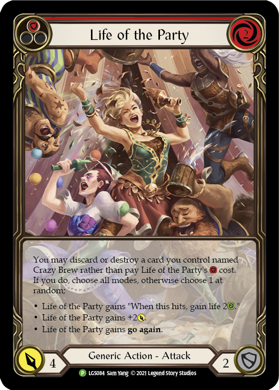 Life of the Party (Red) [LGS084] (Promo)  Rainbow Foil | Good Games Modbury