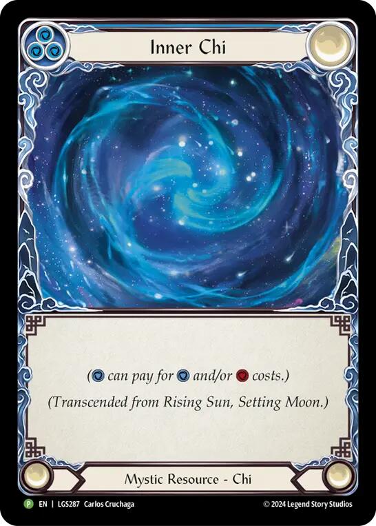 Rising Sun, Setting Moon // Inner Chi [LGS287] (Promo)  Rainbow Foil | Good Games Modbury