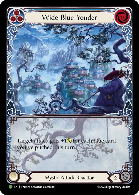 Wide Blue Yonder [FAB239] (Promo)  Rainbow Foil | Good Games Modbury