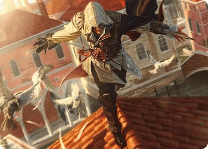 Ezio, Blade of Vengeance Art Card [Assassin's Creed Art Series] | Good Games Modbury