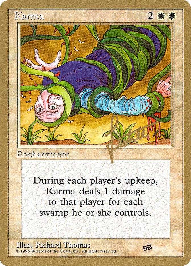 Karma (Bertrand Lestree) (SB) [Pro Tour Collector Set] | Good Games Modbury