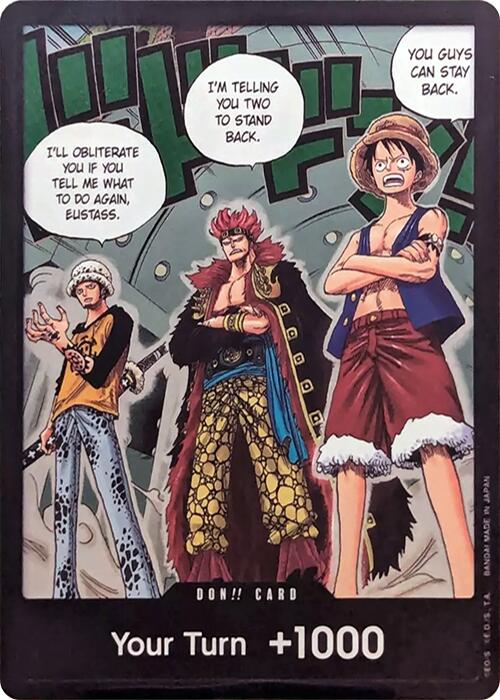 DON!! Card (Trafalgar Law, Eustass Kid and Monkey.D.Luffy) (Double Pack Set Vol. 4) [500 Years in the Future] | Good Games Modbury