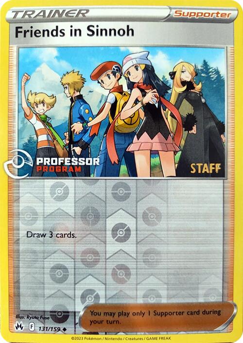 Friends in Sinnoh (131/159) (2023 Staff) [Professor Program Promos] | Good Games Modbury