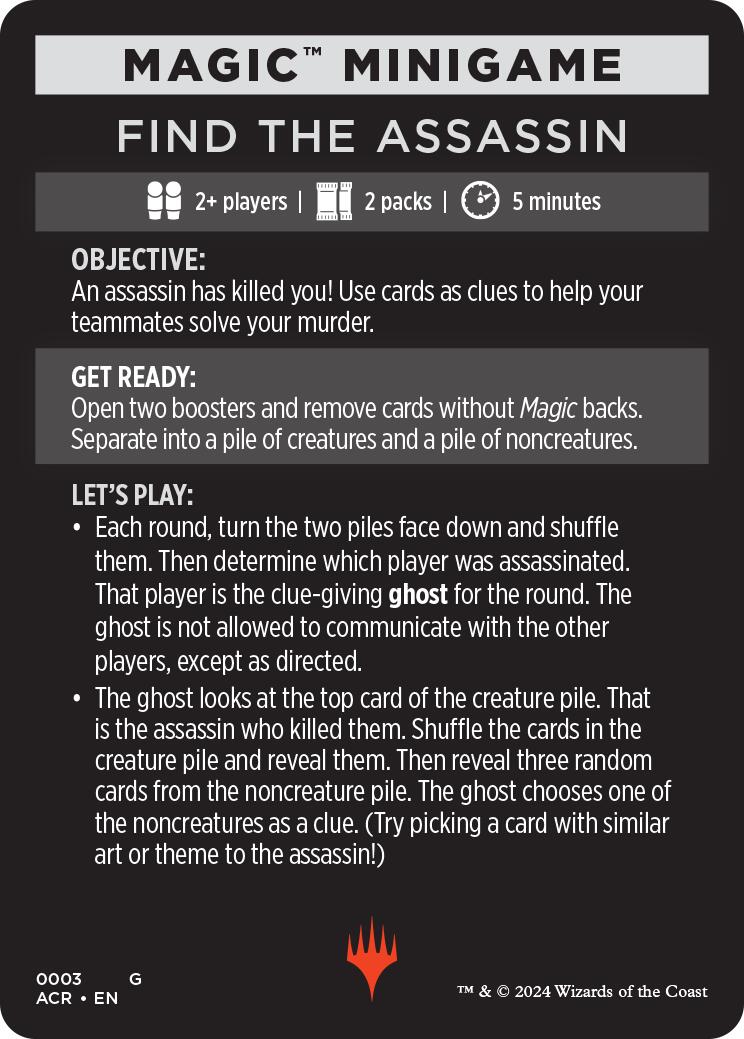 Find The Assassin (Magic Minigame) [Assassin's Creed Minigame] | Good Games Modbury