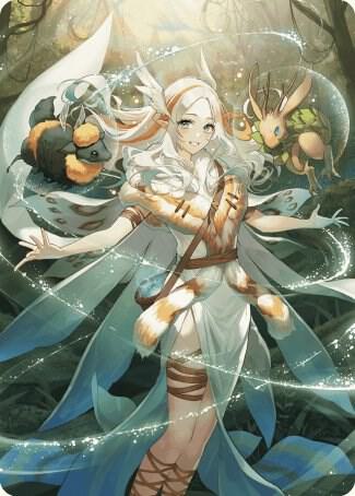 Greater Auramancy Anime Art Card 76 (Art Series: Wilds of Eldraine)  | Good Games Modbury