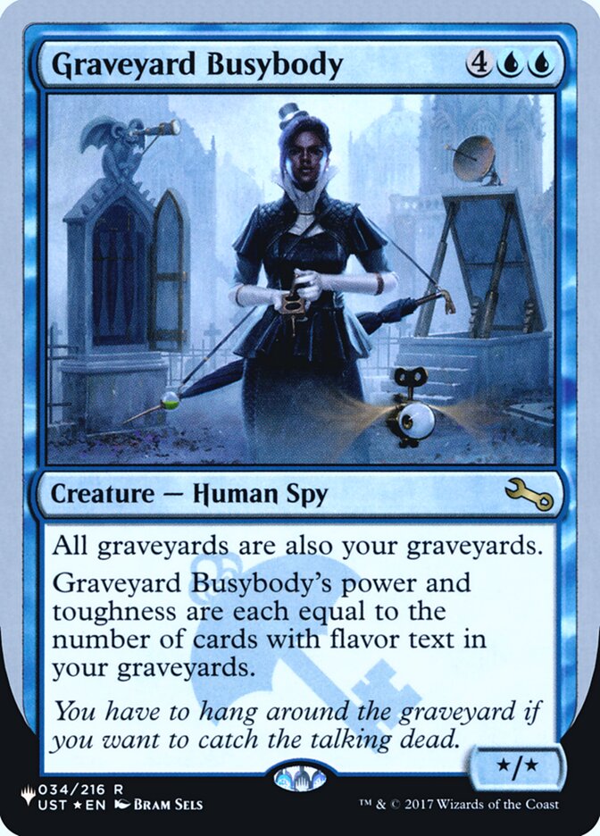 Graveyard Busybody (Unfinity Foil Edition) [The List] | Good Games Modbury