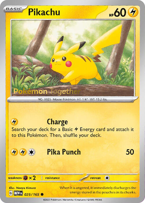 Pikachu (025/165) (PokePost Promo) [Scarlet & Violet: 151] | Good Games Modbury