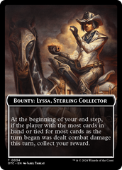 Bounty: Lyssa, Sterling Collector // Bounty Rules Double-Sided Token [Outlaws of Thunder Junction Commander Tokens] | Good Games Modbury