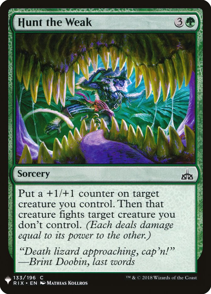 Hunt the Weak [Mystery Booster] | Good Games Modbury