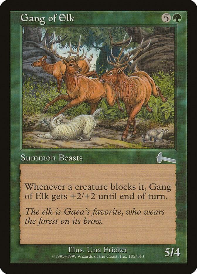 Gang of Elk 102/143 (Urza's Legacy)  - Foil | Good Games Modbury