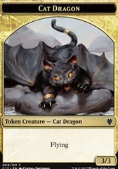 Cat Dragon // Dragon (006) Double-Sided Token [Commander 2017 Tokens] | Good Games Modbury