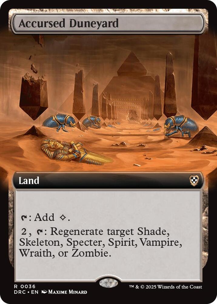 Accursed Duneyard 36/187 (Commander: Aetherdrift)  - Extended Art | Good Games Modbury