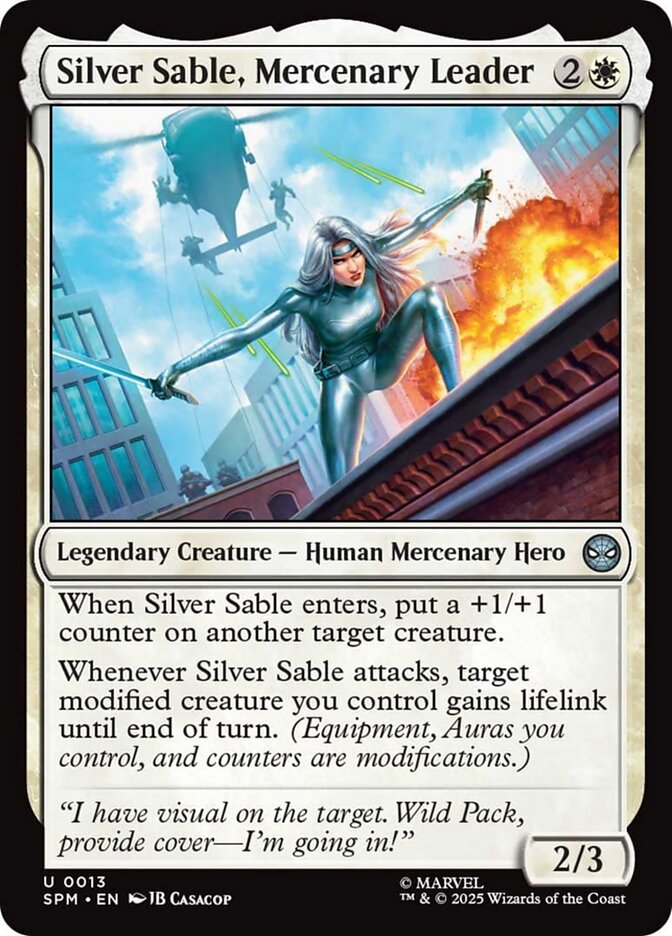 Silver Sable, Mercenary Leader 13/198 (Marvel's Spider-Man)  | Good Games Modbury