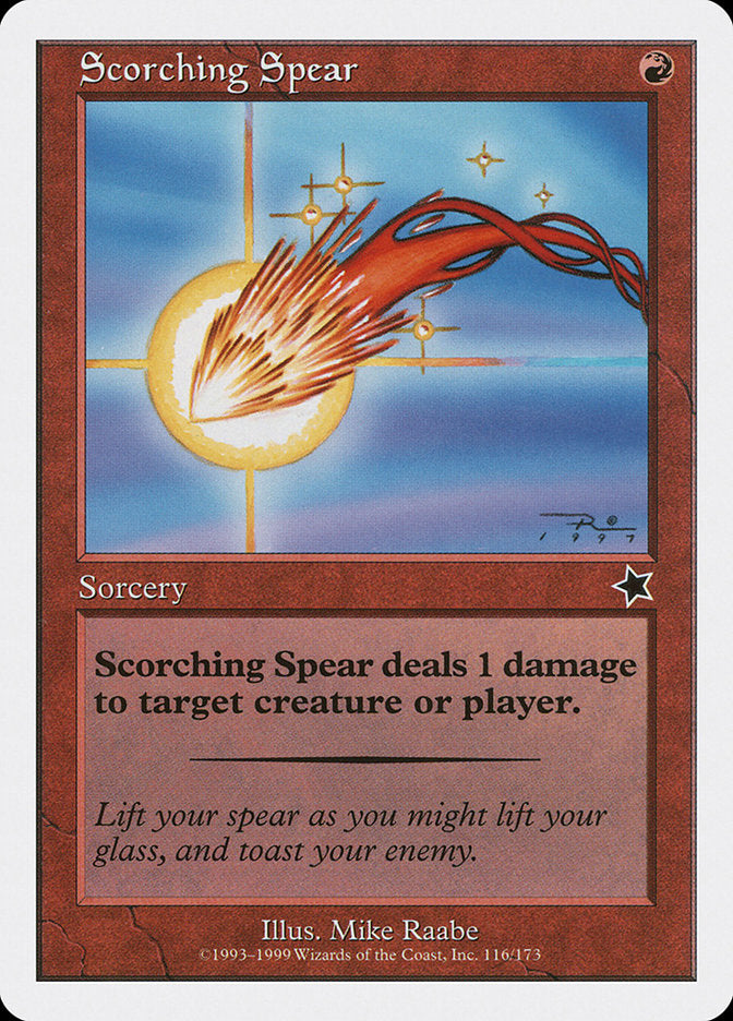 Scorching Spear 116/173 (Starter 1999)  | Good Games Modbury