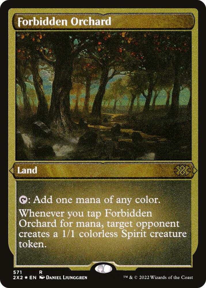 Forbidden Orchard Foil Etched 571 (Double Masters 2022)  - Foil | Good Games Modbury