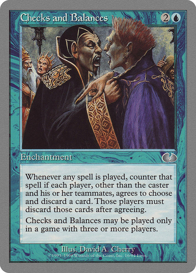 Checks and Balances 16/94 (Unglued)  | Good Games Modbury