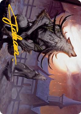 Lord of the Ulvenwald Art Card Gold Stamped Signature 64 (Art Series: Innistrad: Midnight Hunt)  | Good Games Modbury