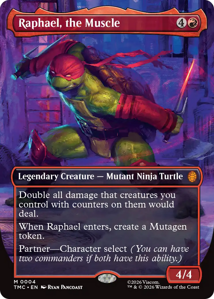 Raphael, the Muscle (Borderless) [Teenage Mutant Ninja Turtles Commander] | Good Games Modbury