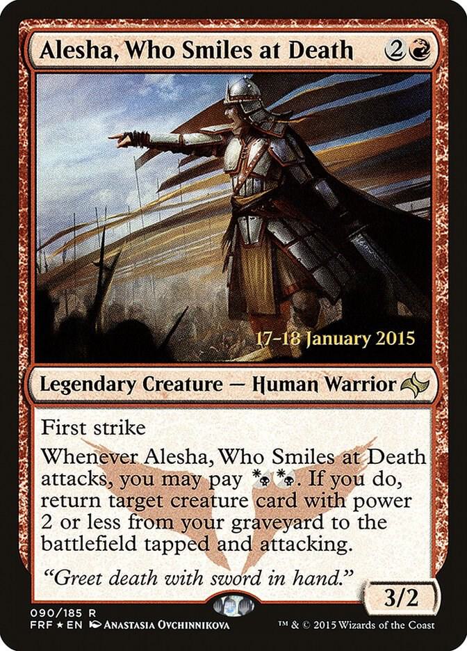 Alesha, Who Smiles at Death 90s/43 (Prerelease Cards)  - PreRelease Foil | Good Games Modbury