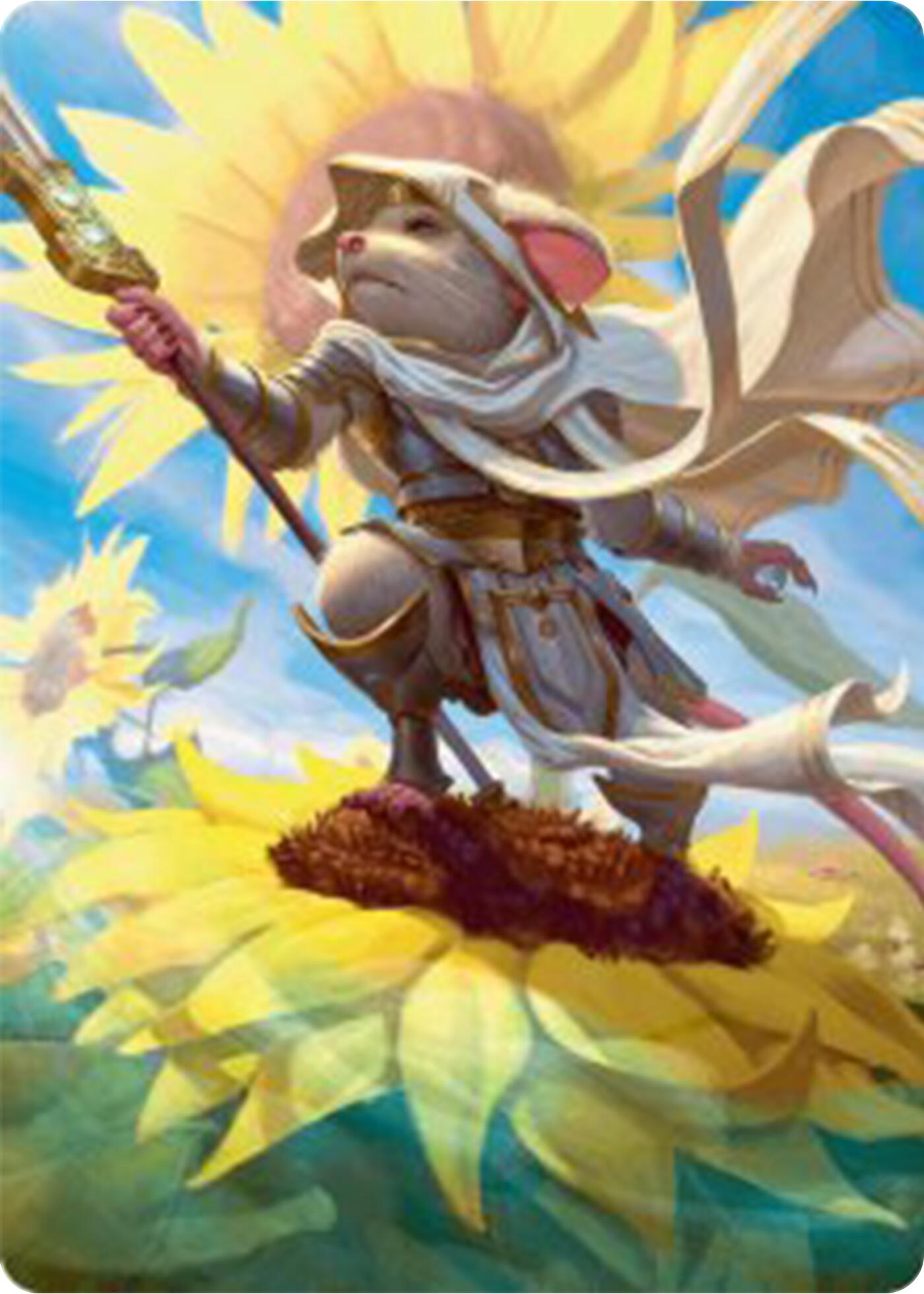 Elspeth, Sun's Champion Art Card [Bloomburrow Art Series] | Good Games Modbury