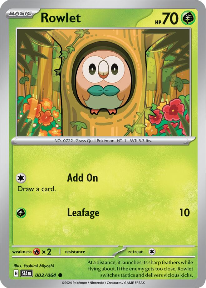 Rowlet (003/064) [Scarlet & Violet: Shrouded Fable] | Good Games Modbury