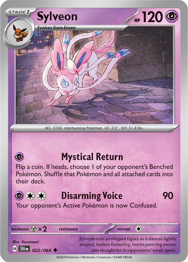 Sylveon (022/064) [Scarlet & Violet: Shrouded Fable] | Good Games Modbury