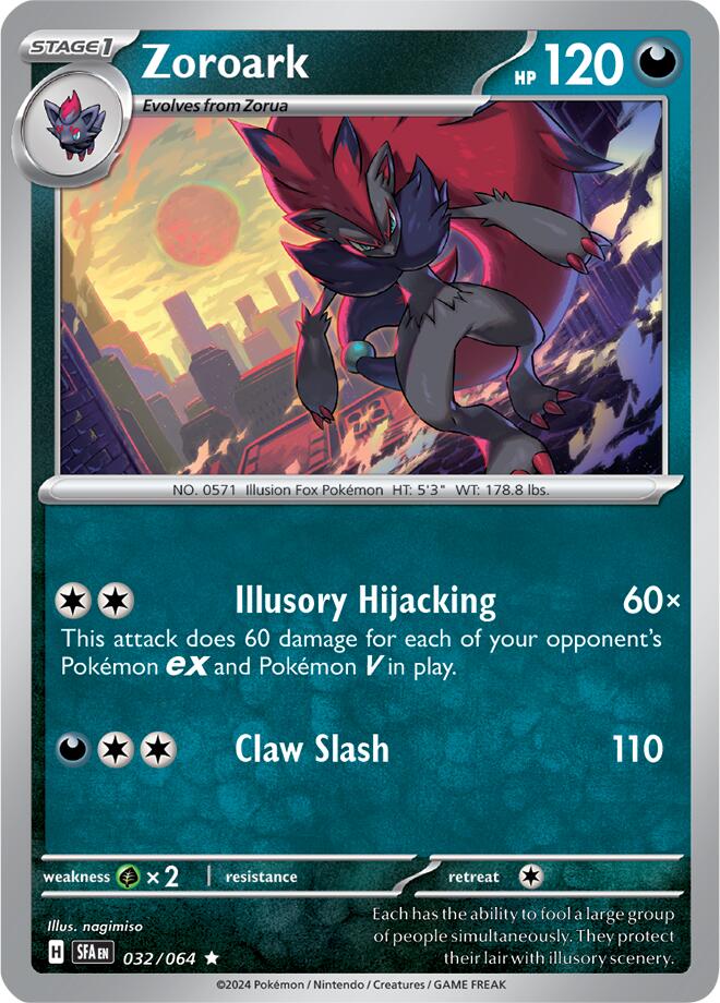 Zoroark (032/064) [Scarlet & Violet: Shrouded Fable] | Good Games Modbury