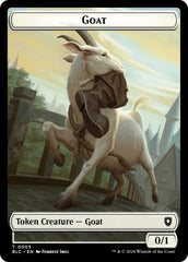Goat // Wolf (032) Double-Sided Token [Bloomburrow Commander Tokens] | Good Games Modbury