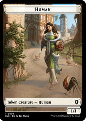 Human // Soldier Double-Sided Token [Bloomburrow Commander Tokens] | Good Games Modbury