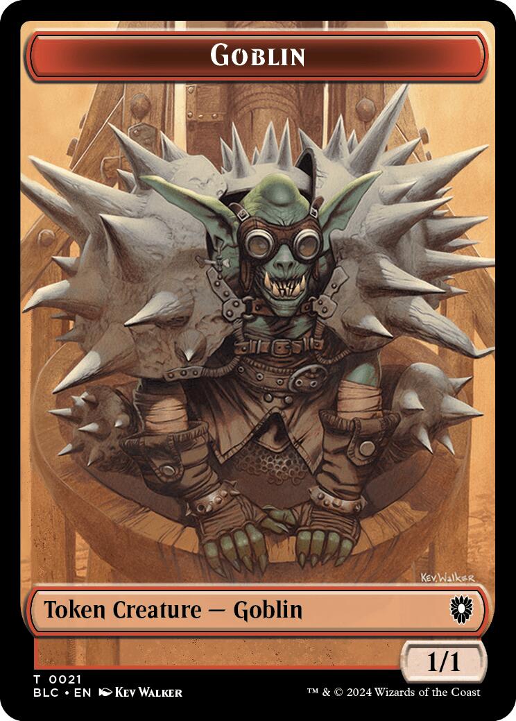 Goblin // Thopter Double-Sided Token [Bloomburrow Commander Tokens] | Good Games Modbury