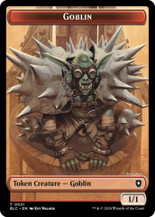 Goblin // Thopter Double-Sided Token [Bloomburrow Commander Tokens] | Good Games Modbury
