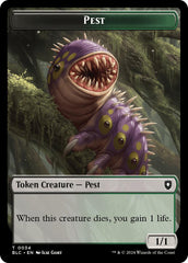 Pest // Shapeshifter Double-Sided Token [Bloomburrow Commander Tokens] | Good Games Modbury