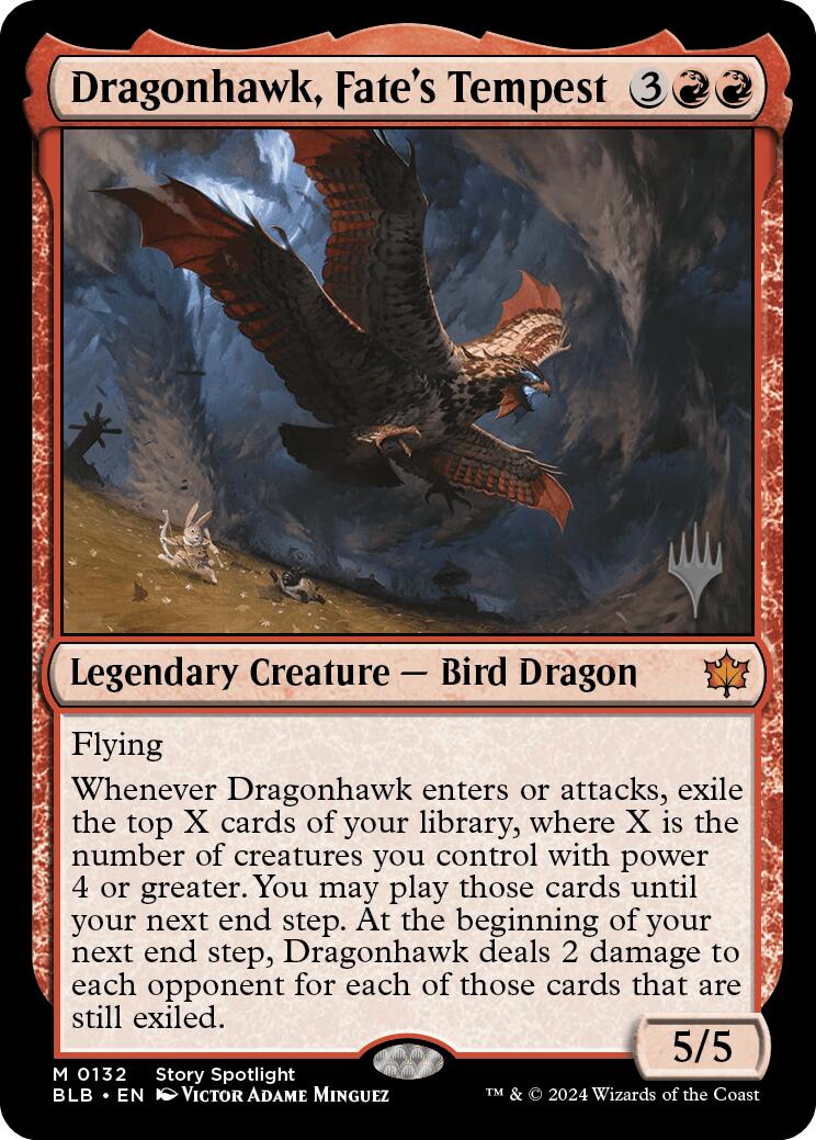 Dragonhawk, Fate's Tempest (Promo Pack) [Bloomburrow Promos] | Good Games Modbury