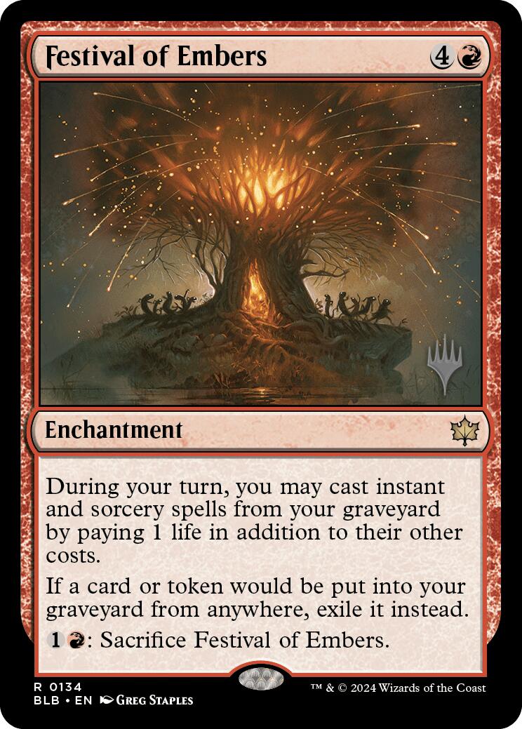 Festival of Embers (Promo Pack) [Bloomburrow Promos] | Good Games Modbury