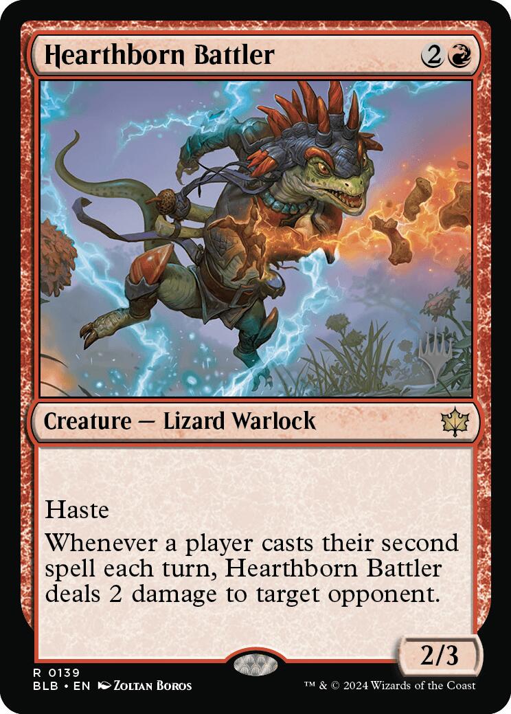 Hearthborn Battler (Promo Pack) [Bloomburrow Promos] | Good Games Modbury