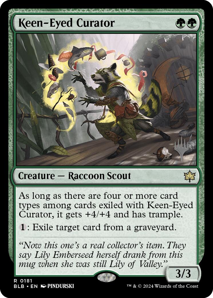 Keen-Eyed Curator (Promo Pack) [Bloomburrow Promos] | Good Games Modbury