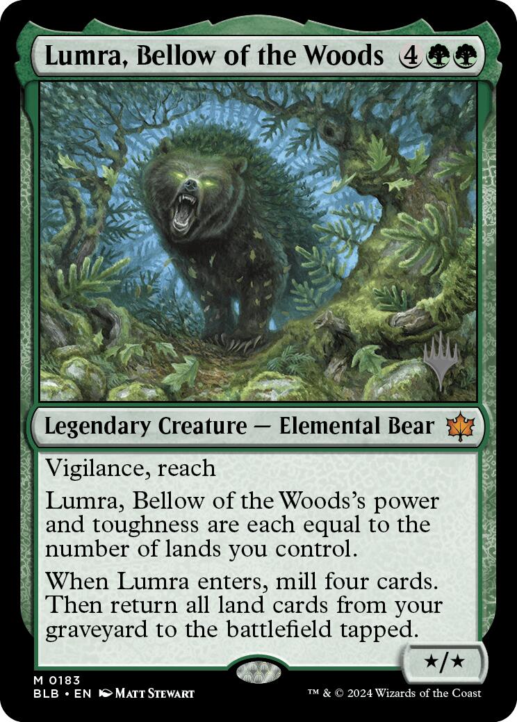 Lumra, Bellow of the Woods (Promo Pack) [Bloomburrow Promos] | Good Games Modbury