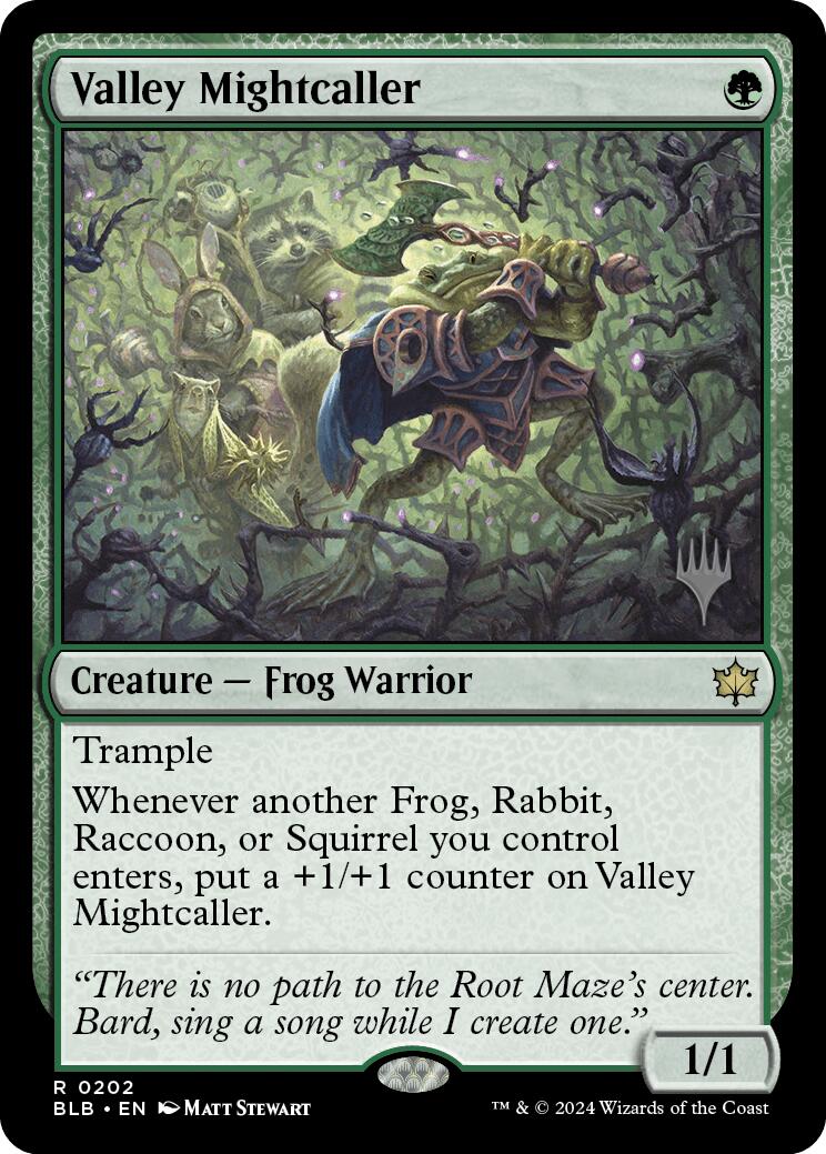 Valley Mightcaller (Promo Pack) [Bloomburrow Promos] | Good Games Modbury