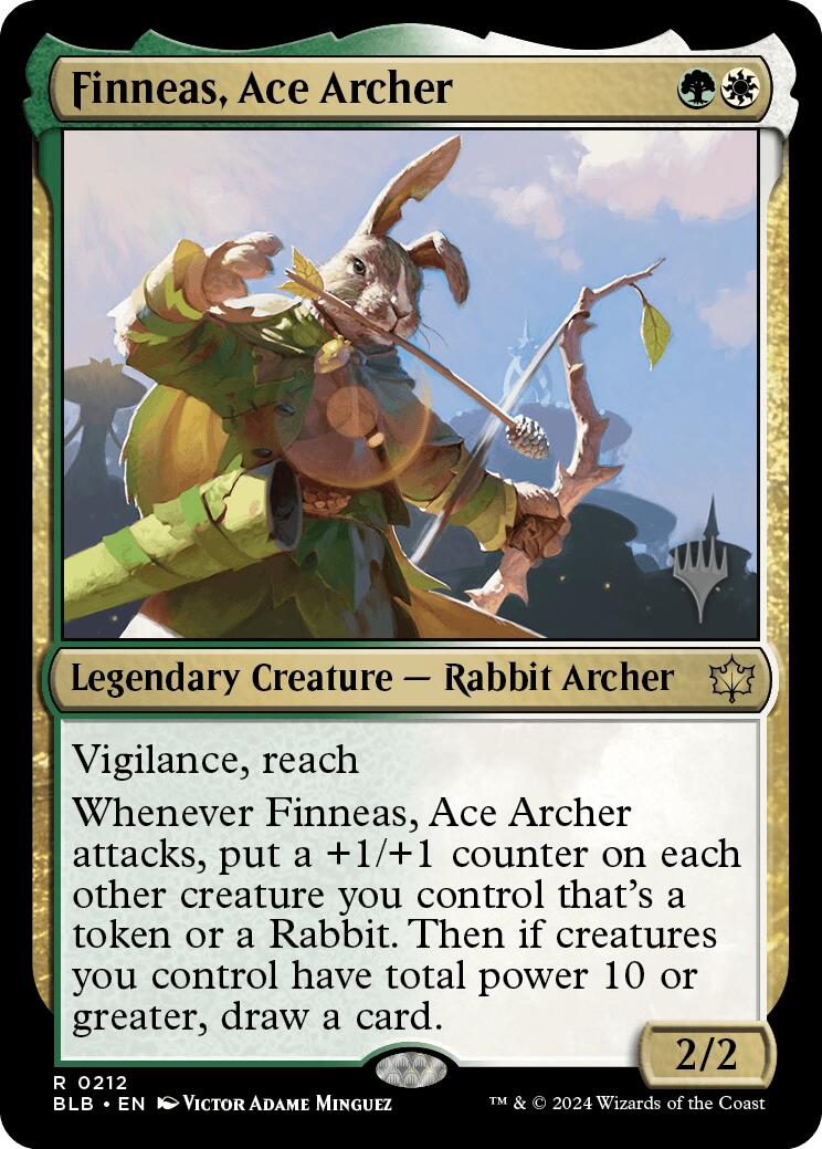 Finneas, Ace Archer (Promo Pack) [Bloomburrow Promos] | Good Games Modbury