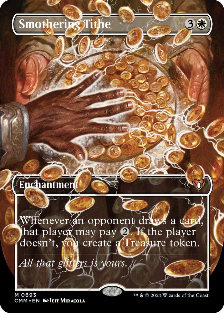 Smothering Tithe 693/451 (Commander Masters)  - Borderless | Good Games Modbury