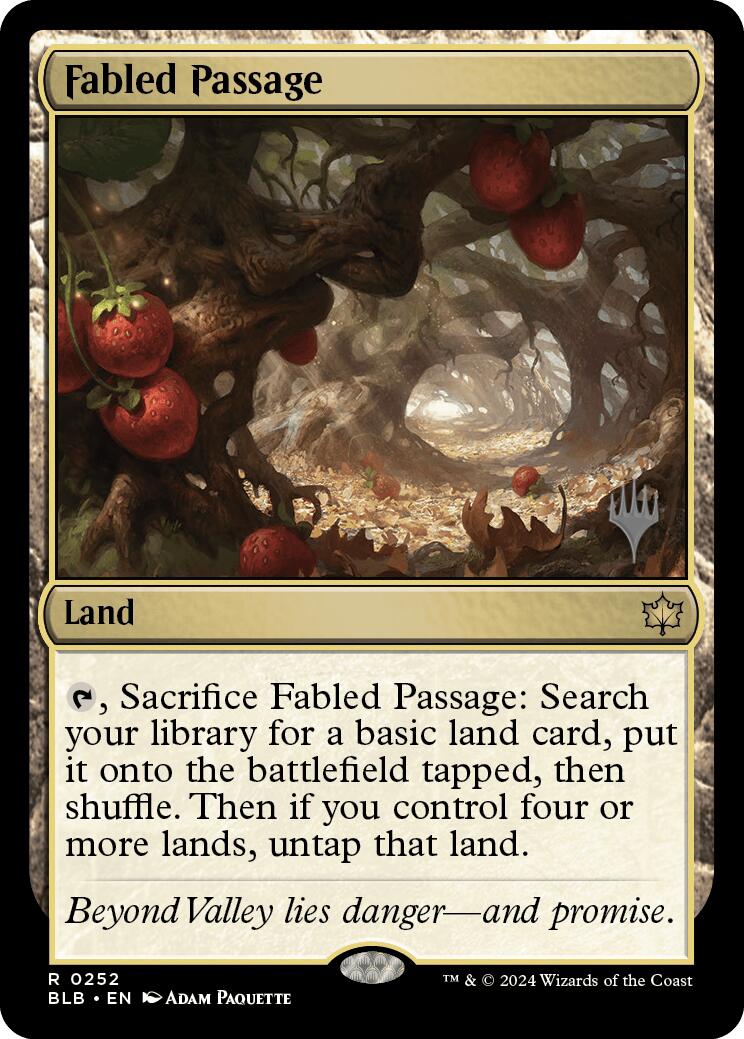 Fabled Passage (Promo Pack) [Bloomburrow Promos] | Good Games Modbury