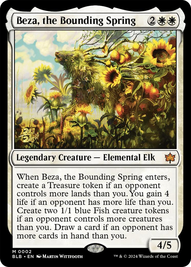 Beza, the Bounding Spring [Bloomburrow Prerelease Promos] | Good Games Modbury