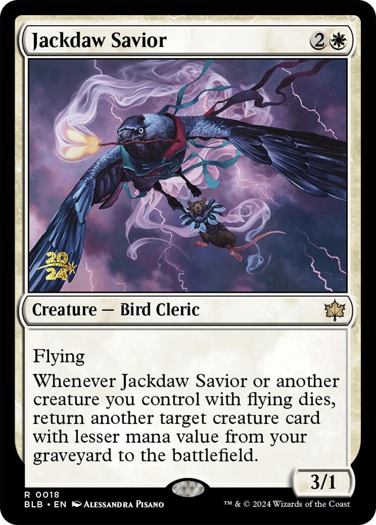 Jackdaw Savior [Bloomburrow Prerelease Promos] | Good Games Modbury